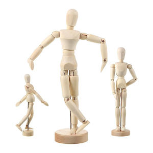 Meilleur Mannequin d'Artiste en Bois Personnalisé, Articulé et Flexible avec Base pour les Besoins des Fournitures Artistiques - Product Image 1
