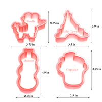 Moule à biscuits en plastique Sweet Sugarbelle Ooh La La Fondant Biscuit Fondant Dough Cookie Cutter pour glaçage royal