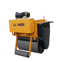 Fabricant professionnel de rouleaux compresseurs vibrants hydrauliques portatifs, rouleau à tambour unique de 350 kg avec pièces de rechange complètes