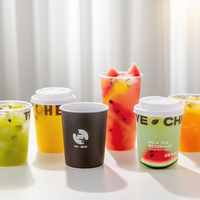 LOKYO Vente en gros 700ml Gobelets droits givrés Gobelets jetables réutilisables en PP Gobelet à bulles de thé Boba Gobelets en plastique personnalisés