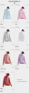 热卖UPF50 + 防紫外线防晒夹克外套休闲夏季户外跑步防护带防晒服 - Product Image 3