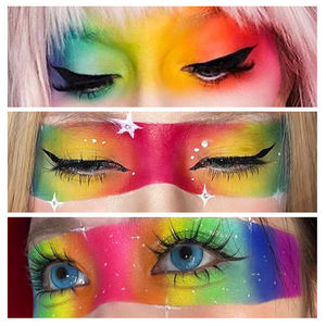 2024 nouveau <span class=keywords><strong>6</strong></span> couleurs maquillage fard à paupières poudre haute Pigment longue durée coloré poudre arc-en-ciel couleurs fard à paupières - Product Image 2