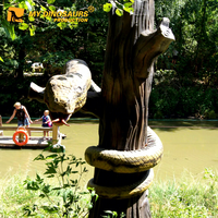 MYDINO Animal Animatronic Serpents mobiles planant dans un arbre