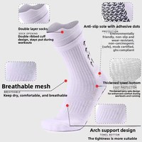 Chaussettes de football pour hommes de haute qualité, écologiques, respirantes, antidérapantes, avec semelle en tissu éponge absorbant la transpiration, chaussettes de sport personnalisées en gros