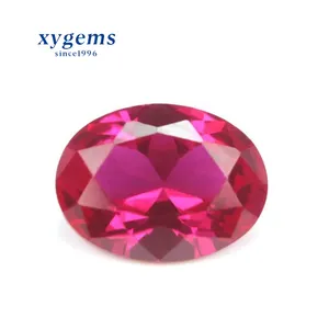 hot sales products diamond cut lab created ruby stone synthetic corundum