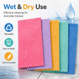 Serviette absorbante en microfibre 30*30cm pour le lavage de voiture et la cuisine - Product Image 2