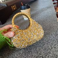 Nuevo Bolso de Mano de Acrílico con Diamantes para Niñas, Mini Bolso de Lujo con Pedrería para Guardar Objetos