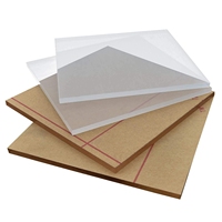 Feuille acrylique plexiglas 12x12 panneau carré (3mm) d'épaisseur, panneau de verre plexi coulé clair avec papier protecteur pour signe