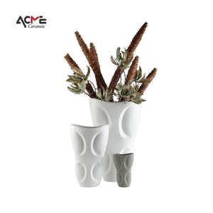 Vase en verre en céramique de Style Vintage nordique Simple petit ornement de table pour la décoration intérieure moderne pour les occasions de mariage - Product Image 3