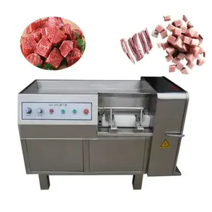 Máquina cortadora de dados para carne automática Big Row Ham Bacon Máquina cortadora de carne congelada