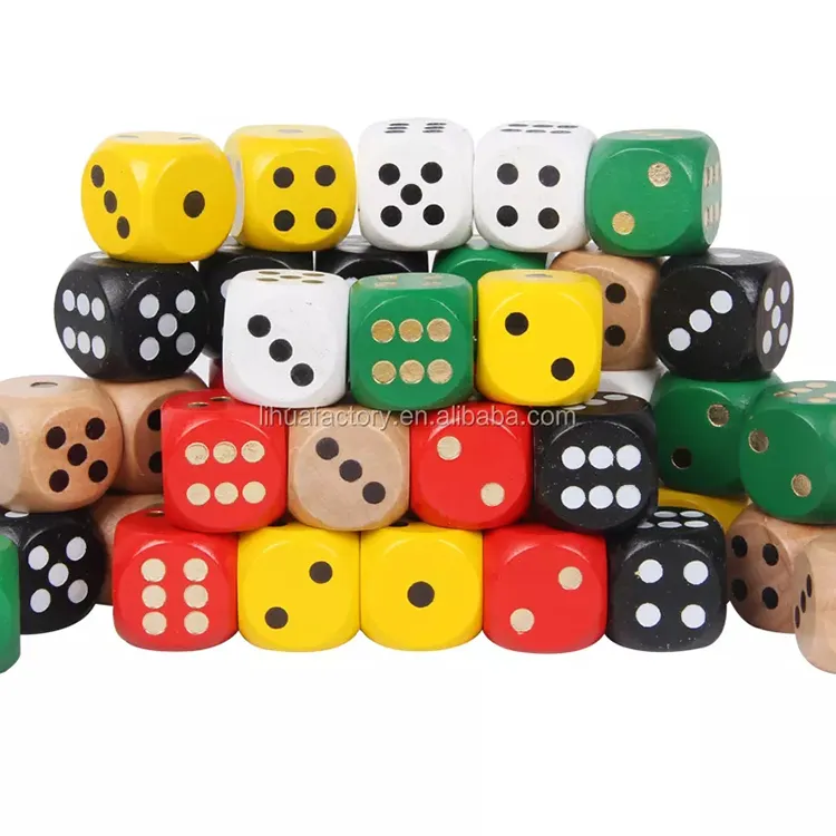 wholesale custom eco-friendly durable giant kids game wooden playing yard big dice toy set for craft