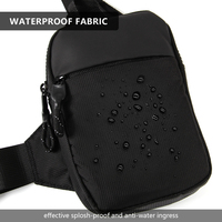 Sac de poitrine unisexe en nylon pour le sport et les loisirs, petit sac à dos, sac messager, sac banane pour téléphone portable, sacoche tendance