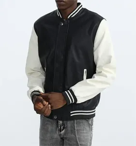 <span class=keywords><strong>Veste</strong></span> en <span class=keywords><strong>cuir</strong></span> PU LAYENNE OEM, grande taille, <span class=keywords><strong>veste</strong></span> en similicuir pour homme, vestes pour hommes - Product Image 6
