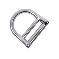 XINXING Marine 316 Anneau en D de largeur intérieure 52.5mm en acier inoxydable personnalisé pour accessoires de ceinture de sécurité