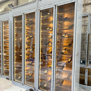 Meubles de maison réfrigérants de luxe personnalisés Armoires à vin en acier inoxydable Caves Étagères en métal Supports d'affichage pour bouteilles Baijiu - Product Image 5