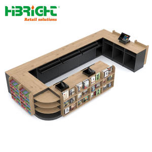 Comptoir de caisse moderne pour supermarché, comptoir de service en acier pour la vente en gros - Product Image 4