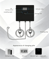 Cargador de Pared EVSE Dual de 22kW 32A Nuevo Directo de Fábrica con Pantalla LCD de 4.3" IP65 Tipo 2 Cable de 5M Servicios ODM OEM