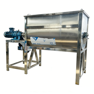 Mezclador de Cinta Horizontal de Bajo Residuo con Motor de CA, Mezclador de Acero Inoxidable de Alta Eficiencia para Mortero Seco y Fertilizante Orgánico - Product Image 5