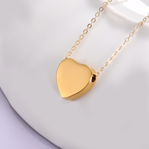 Dropshipping perhiasan kremasi untuk abu hati liontin kalung Memorial Tempat abu baja nirkarat personalisasi kenang-kenangan - Product Image 3