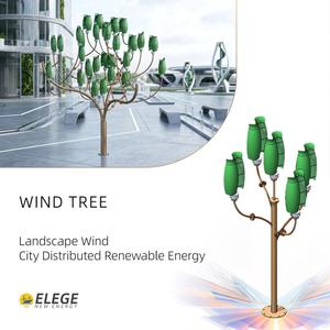 Énergie Éolienne Écologique Renouvelable EL-WT M Energy pour Paysages Urbains, Maisons, Hôtels, Complexes de Luxe et Parcs Éco-Tech - Product Image 1