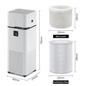Purificateur d'air intelligent pour grande pièce familiale, contrôle WiFi via application Alexa, moniteur de qualité de l'air, odeurs d'animaux, fumée, poussière, pollen - Product Image 6