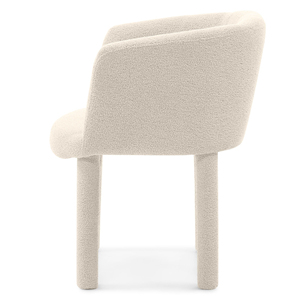 <span class=keywords><strong>Chaise</strong></span> de <span class=keywords><strong>salle</strong></span> à <span class=keywords><strong>manger</strong></span> rembourrée en tissu crème de style nordique moderne, imperméable, confortable et respirante, idéale pour les restaurants, les hôtels et les cafés - Product Image 4