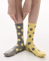 Chaussettes en coton et élasthanne pour femmes - Design sportif décontracté antibactérien, matériau durable