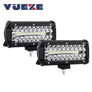7inch 120 wát LED <span class=keywords><strong>Light</strong></span> <span class=keywords><strong>Bar</strong></span> offroad đèn sương mù lái xe ánh sáng tại chỗ lũ Combo chùm LED Đèn làm việc cho xe tải thuyền ATV UTV máy kéo - Product Image 1
