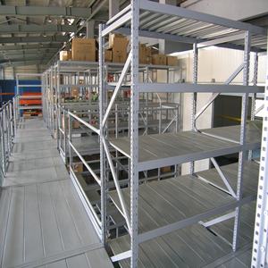 Industri baja Mezzanine Platform untuk rak gudang dirakit Multi-lantai tangga loteng kawat rak Mezzanine lantai - Product Image 5