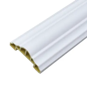 Eenvoudige En Gemakkelijk Te Gebruiken Witte Bamboe En Houtvezel Lijstwerk Dado Rand Strip Voor Interieurdecoratie Voor Appartementen