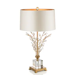 Luxury Crystal Ball <strong>Lantern</strong> Bamboo Branch Led <strong>Table</strong> <strong>Lamp</strong> - Product Image 1