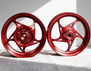 Ruedas de Aluminio Fundido Grabadas por CNC para Honda Giorno - Ruedas de Conversión de Frenos de Disco Delanteros y Traseros - Product Image 6