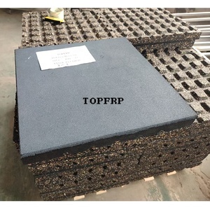 Dalles de sol antidérapantes en caoutchouc EPDM pour extérieur, parcs, écoles, gymnases, épaisseur de 15 mm à 50 mm - Product Image 4
