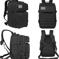 Sac à dos tactique d'extérieur imperméable et respirant pour le ski, la montagne et les voyages, 45L, avec harnais à coussin d'air, en polyester, pour l'école et le cross-country