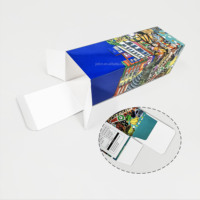 Boîte personnalisée économique pour dentifrice et brosse à dents, petite boîte carrée en papier pour chocolat, emballage cosmétique de luxe avec revêtement UV