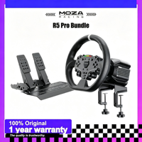 Simulator Balap MOZA R5 Pro Original Set Lengkap 6Nm Direct Drive Base ES Lite TSW Wheel SRP Lite Pedals untuk Windows PC