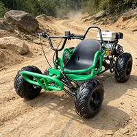 Go-Kart Todoterreno Monoplaza de 4 Tiempos con Motor de Gasolina de 212cc y Estructura de Acero Resistente