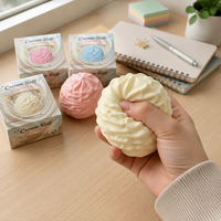Jouet anti-stress en forme de beurre, à remontée lente, jouet de bureau en forme de crème simulée