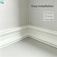 Plinthe en composite bois-plastique durable, étanche, pour murs intérieurs et protection décorative des bords de sol
