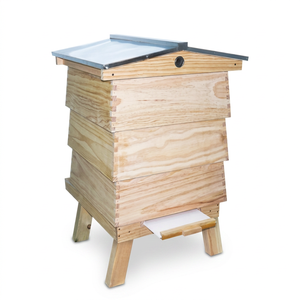 Nouvelle ruche à abeilles personnalisable en bois de sapin, design peint, modèle britannique national, 3 couches profondes, à vendre - Product Image 1