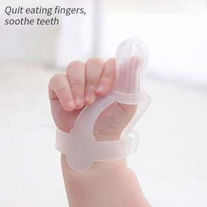 Juego de <span class=keywords><strong>chupete</strong></span> de silicona para bebé, pulsera para dedo, cepillo de dientes, <span class=keywords><strong>cadena</strong></span> para <span class=keywords><strong>chupete</strong></span>, 4 Uds. - Product Image 4