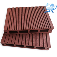 Planche de terrasse en WPC creuse 140*25mm, composite bois-plastique, revêtement de sol extérieur antidérapant, imperméable, terrasse de jardin, WPC Deck