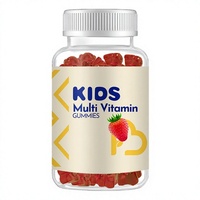 Gommes multivitaminées pour enfants, saveur fraise, vitamine D3 et mélange de minéraux, complément alimentaire, 60 gommes pour enfants