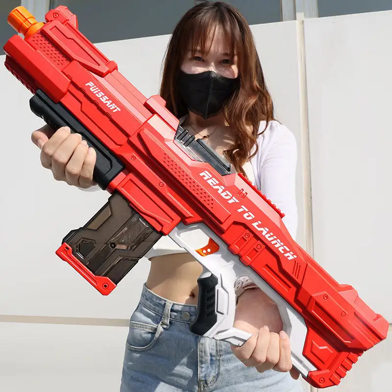 2023 New Product Large Electric Water Gun Toy Long-range Fully Automatic Blaster Water Spray Gun Kids Summer Outdoor Toys