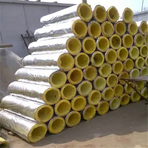 Fiberglass Wool Pipe For Tube Insulation/glass Wool For Pipe Insulation