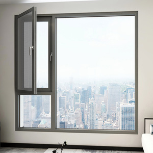 Aluminum Alloy Casement <strong>Window</strong> Sound Heat <strong>Insulation</strong> Triple Insulated Glass Magnetic Nylon Insect Screen Postmodern Design Home - Product Image 2