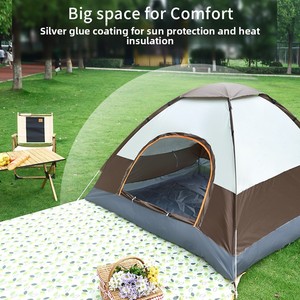 4 Person Automatic <b>Pop</b> <b>Up</b> Camping <b>Tent</b> Quick Open Waterproof Windproof Family Shelter for Weekend Picnic - Product Image 6