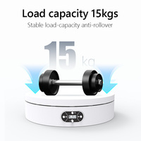 Plateau tournant électrique de 20 cm, support d'affichage rotatif à 360 degrés, présentoir à bijoux, plateau tournant pour photographie avec télécommande BKL