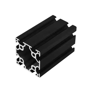 Profil d'extrusions en aluminium anodisé noir de fente de la double rainure 60 <span class=keywords><strong>T</strong></span> de matériel d'alliage d'aluminium de prix usine pour le cadre de poste de travail - Product Image 6