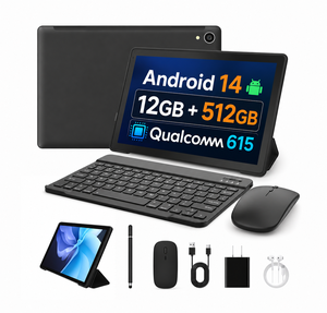Tableta Android de 10.1 Pulgadas con Bandas de Frecuencia Globales 12+512GB con WIFI 2SIM Teclado Completo Ratón Lápiz Óptico Llamada 4G Tablet PC Android - Product Image 1
